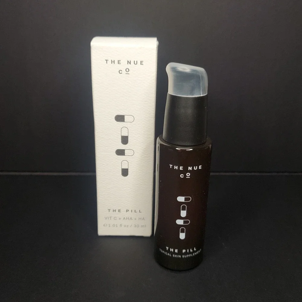 The Nue Co. The Pill Topical Skin Supplement Vit. C AHA HA 101 fl oz 30 ml NIB‎